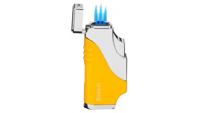 Siglo Triple Flame Lighter Yellow, Accendino per sigari